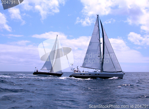 Image of sailing in ocean