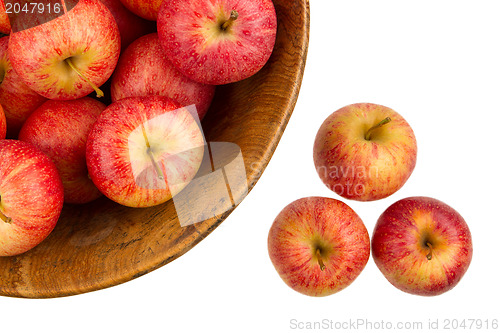 Image of Background with fresh red apples
