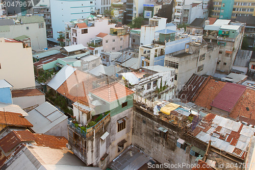 Image of Part of the non commercial skyline of Ho Chi Minh City (Saigon)