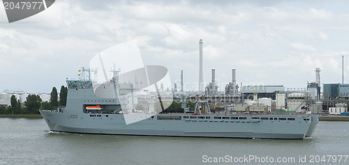 Image of British Navy ship