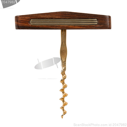 Image of Golden corkscrew isolated