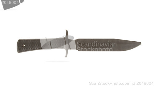 Image of Rubber training knife isolated