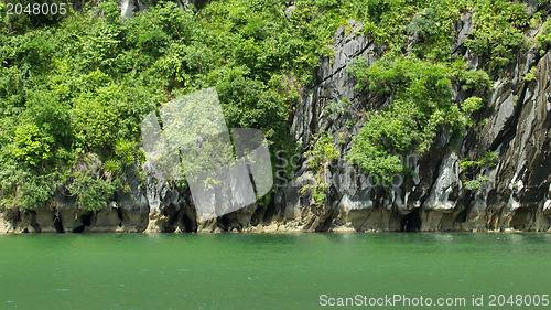 Image of Limestone rocks in Halong Bay, Vietnam