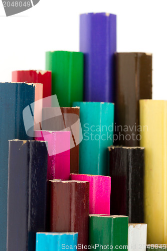 Image of Collection of multicolored pencils 