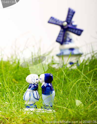 Image of Typical dutch delft blue ceramic