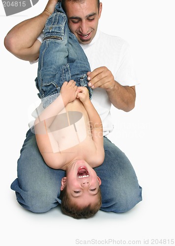 Image of Fun and laughter with Dad