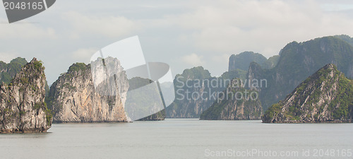 Image of Limestone rocks in Halong Bay, Vietnam