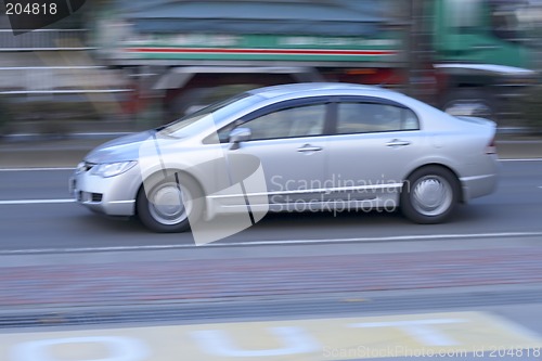 Image of Car in traffic