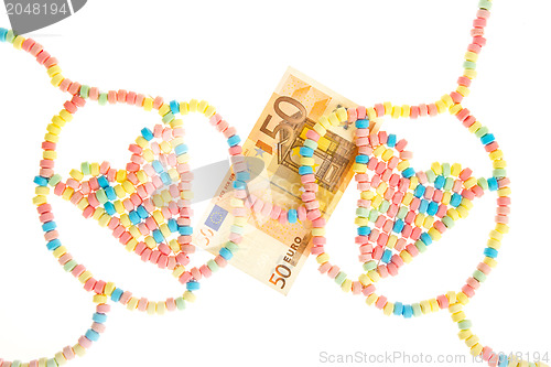Image of Candy lingerie with money