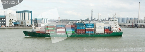 Image of Containership with containers