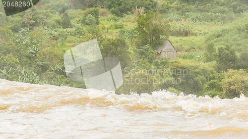 Image of River ending in a waterfall