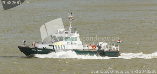 Image of Dutch coast guard (douane, customs) ship in Rotterdam