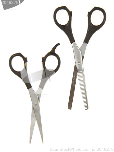 Image of Scissors (barber), isolated