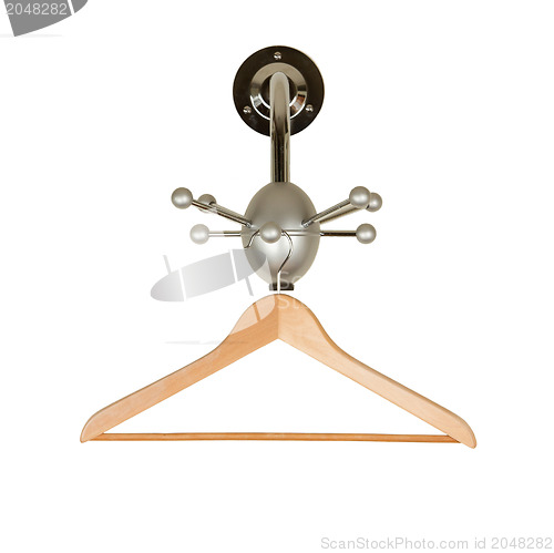 Image of Close up of a cloth hanger
