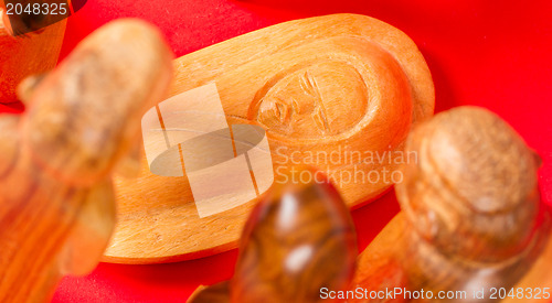 Image of Scene of the Christmas crib, made of wood