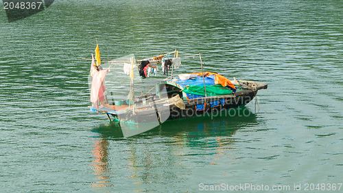 Image of Fishing boat in the Ha Long Bay