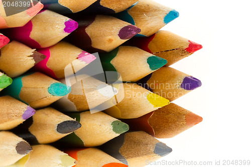 Image of Collection of multicolored pencils 