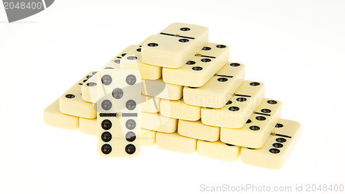 Image of Stacks of dominoes