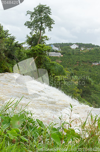 Image of River ending in a waterfall