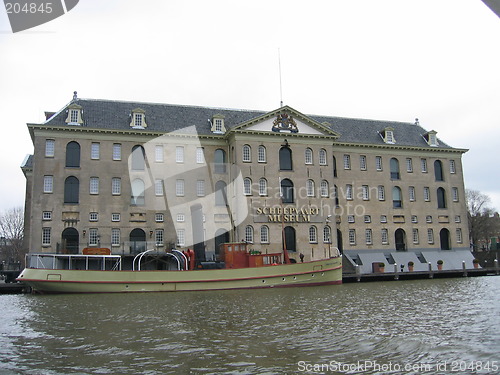 Image of Scheepvaartmuseum in Amsterdam from water