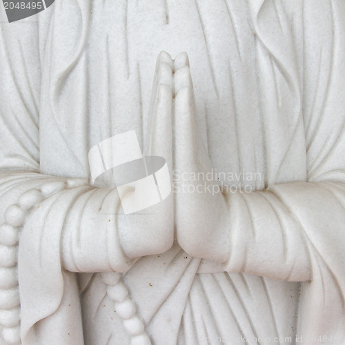 Image of Beautiful sculpture at a Vietnamese cemetery