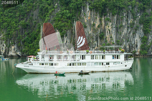 Image of Tourist Boat in Halong Bay, Vietnam