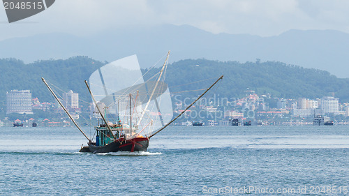 Image of Fishing boat in the Ha Long Bay