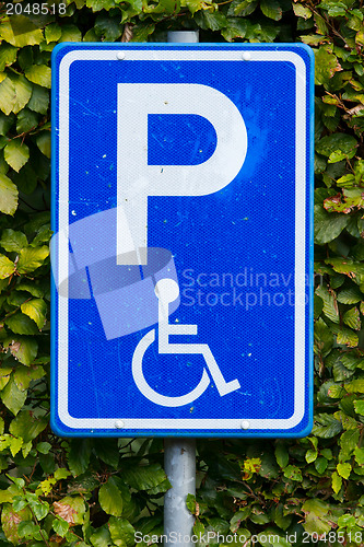 Image of Parking sign for disable people 