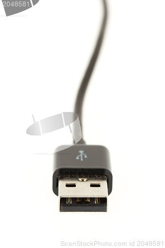 Image of USB cable isolated on white