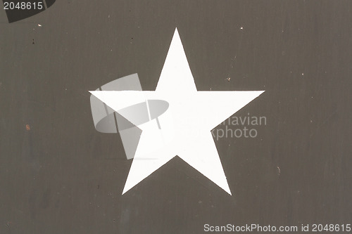 Image of Star Symbol on a Vietnam war US Military Vehicle