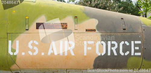 Image of Nose of Vietnam war Airplane displayed in Vietnam