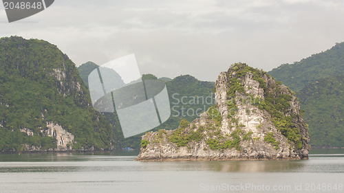 Image of Limestone rocks in Halong Bay, Vietnam