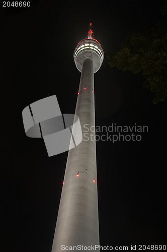 Image of Stuttgart TV Tower at night