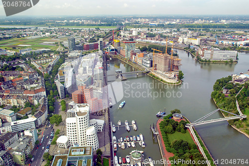 Image of Duesseldorf mediahafen harbour