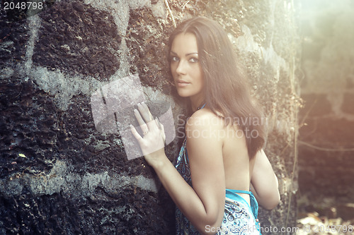 Image of Woman at the wall