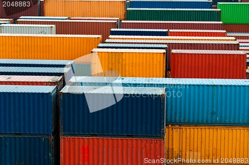 Image of colorful freight containers