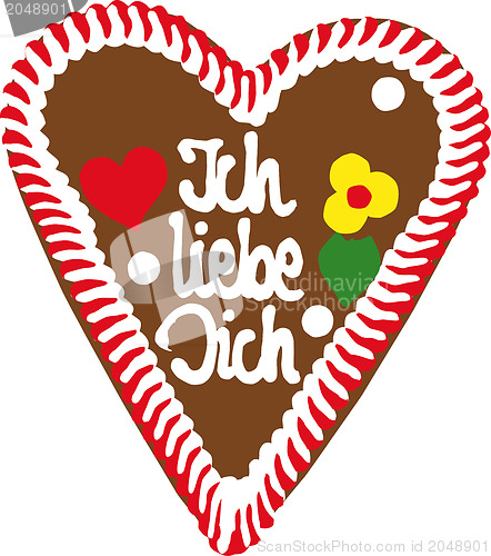 Image of Oktoberfest Gingerbread Heart