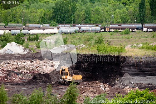 Image of exploiting soil