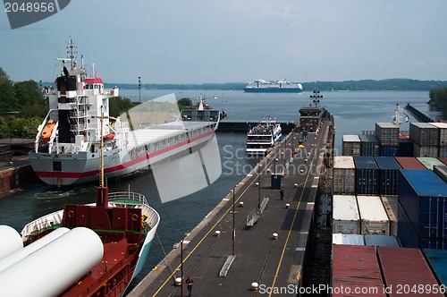 Image of Locks at Exit of Kiel Canal, Germany