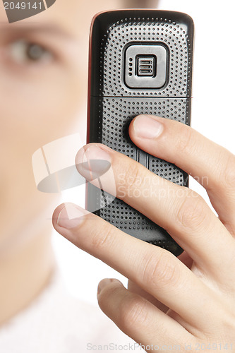 Image of Using cell phone