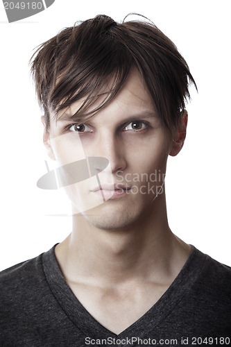 Image of Mugshot of exhausted man