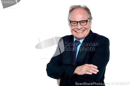 Image of Half length portrait of a confident senior consultant