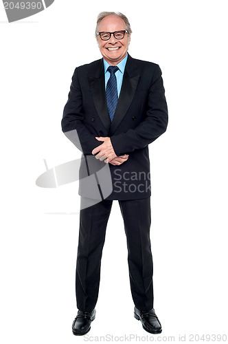 Image of Full length portrait of a senior businessman