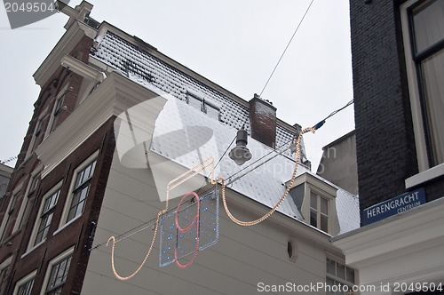 Image of Christmas Street Lighting in Amsterdam