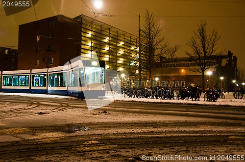 Image of Tram in Amsterdam