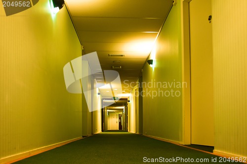 Image of Modern Hotel Corridor