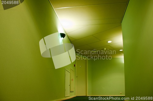 Image of Modern Hotel Corridor