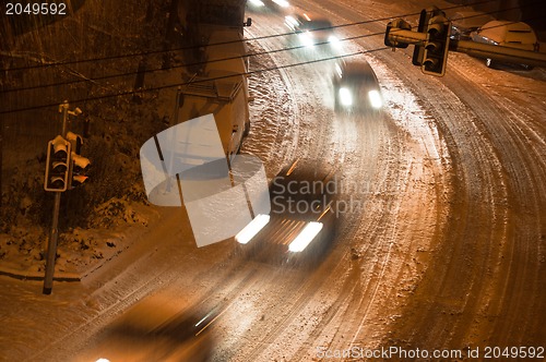 Image of Snowy street