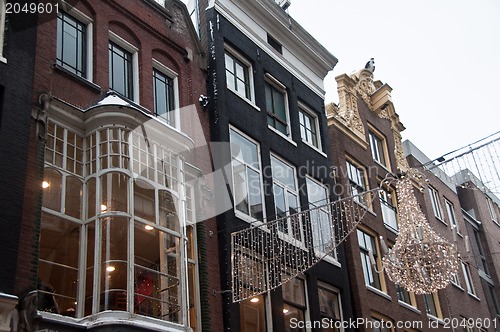 Image of Christmas Street Lighting in Amsterdam