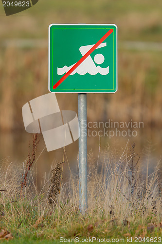 Image of No swimming sign